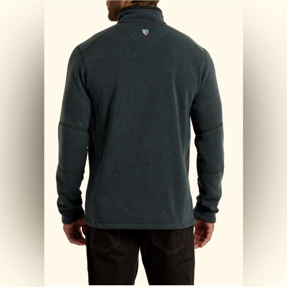 Kuhl Revel Storm Blue 1/4 Zip Fleece Sweater Pullover Mens Sz XL Jacket RN108846 - Picture 2 of 16